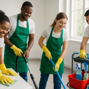 Equipes de limpeza: a importância do trabalho em equipe